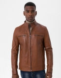 Aleksander Leather Jacket - image 2 of 6 in carousel